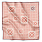 FLOR DEL CARRER | Red Gracia Clay Cotton Scarf | 90×90 cm