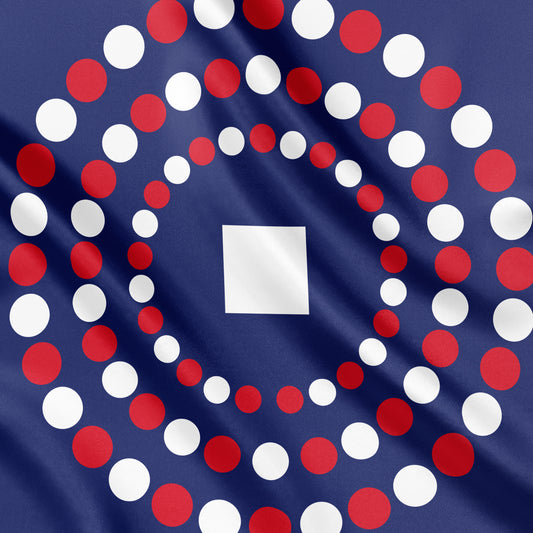 PULSE | Squaïr Blue Silk Satin Scarf | 90×90 cm