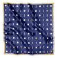 SYNTAX | Squaïr Blue Silk Satin Scarf | 65×65 cm