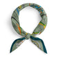 THE QUIET INVENTORY | Tacklebox Green Cotton Scarf | 66×66 cm