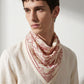A HUNT BEFORE TIME | Antique Claret Cotton Bandana | 55×55 cm