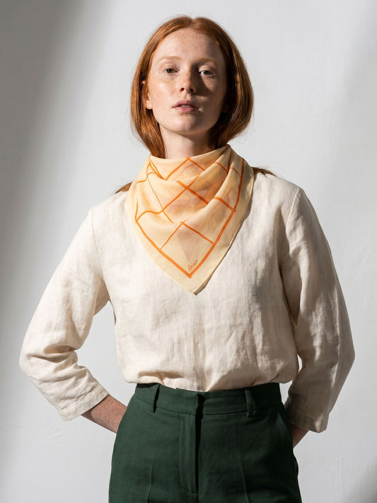 ATELIER | Tailor's Chalk Cotton Bandana | 55×55 cm