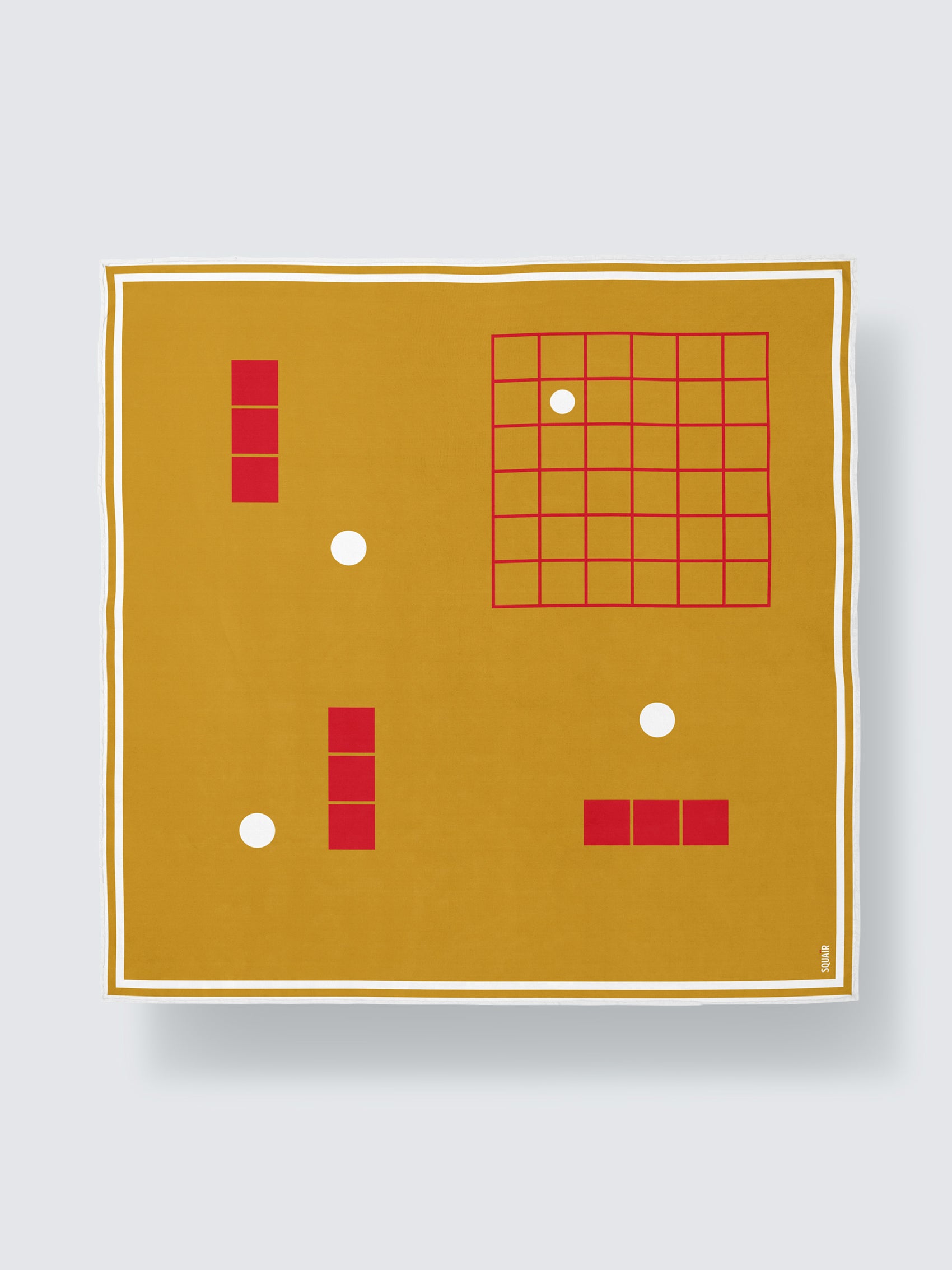 COORDONNÉES | Squaïr Gold Silk Satin Scarf | 90×90 cm