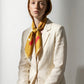 COORDONNÉES | Squaïr Gold Silk Satin Scarf | 90×90 cm
