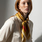 COORDONNÉES | Squaïr Gold Silk Satin Scarf | 90×90 cm