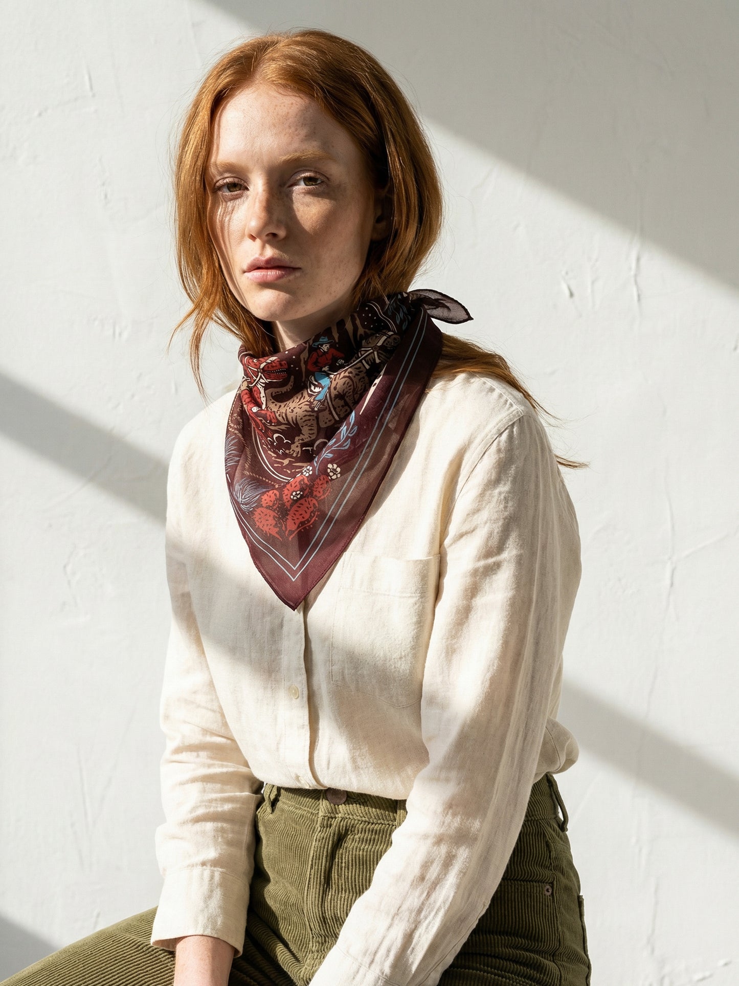 DUST AND THUNDER | Canyon Rust Cotton Bandana | 66×66 cm