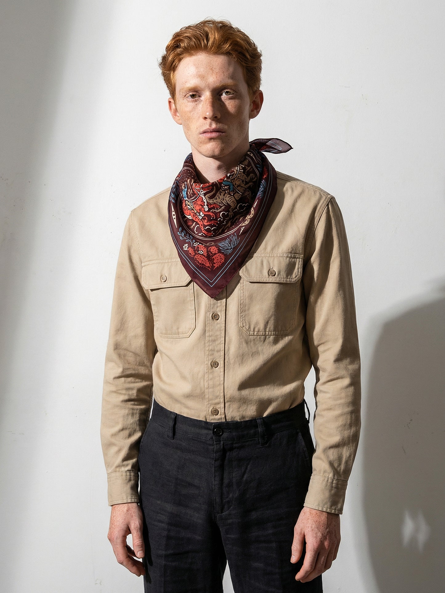 DUST AND THUNDER | Canyon Rust Cotton Bandana | 66×66 cm