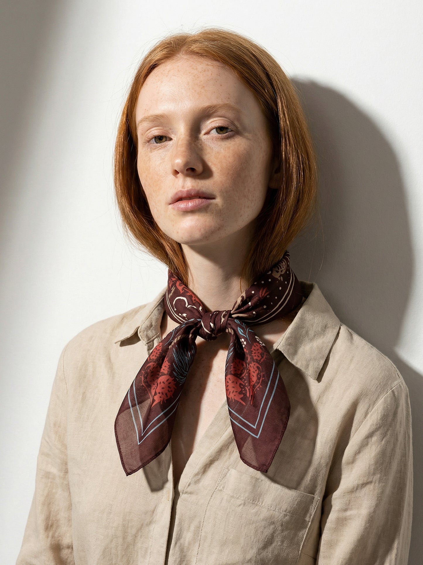 DUST AND THUNDER | Canyon Rust Cotton Bandana | 66×66 cm