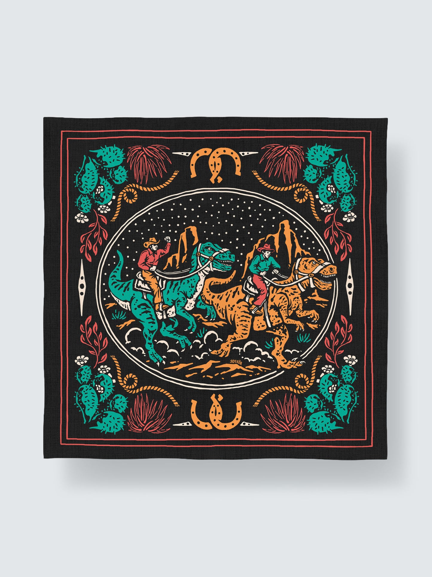 DUST AND THUNDER | Fossil Dust Cotton Bandana | 66×66 cm
