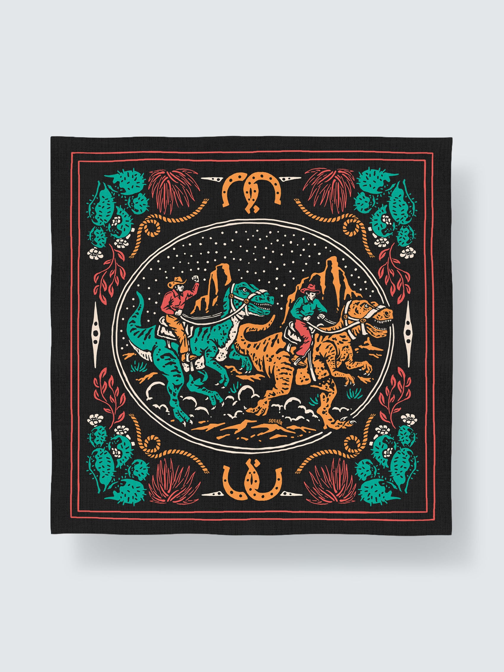 DUST AND THUNDER | Fossil Dust Cotton Bandana | 66×66 cm