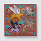 LE BESTIAIRE CÉLESTE | Red Mesa Silk Twill Scarf | 65×65 cm