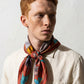 LE BESTIAIRE CÉLESTE | Red Mesa Silk Twill Scarf | 65×65 cm