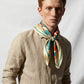 LOS CORSARIOS ESTELARES | Goldenrod Silk Twill Scarf | 88×88 cm
