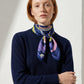 LOS CORSARIOS ESTELARES | Violet Silk Twill Scarf | 88×88 cm