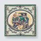MECHANICA | Heritage Green Cotton Bandana | 66×66 cm