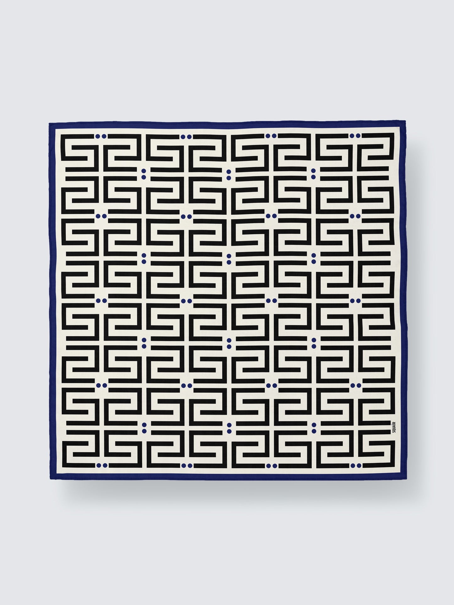 SIGNATURE | Gallery White Silk Satin Scarf | 88×88 cm
