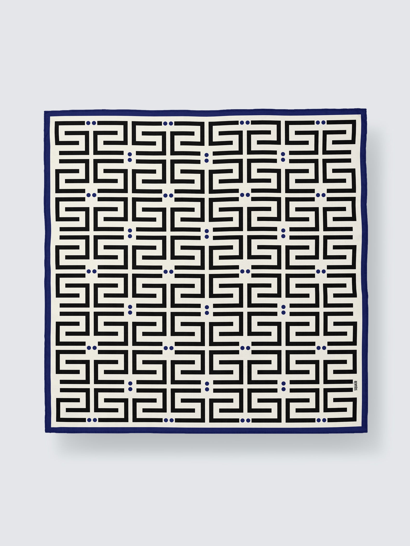 SIGNATURE | Gallery White Silk Satin Scarf | 88×88 cm