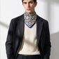 SIGNATURE | Gallery White Silk Satin Scarf | 88×88 cm