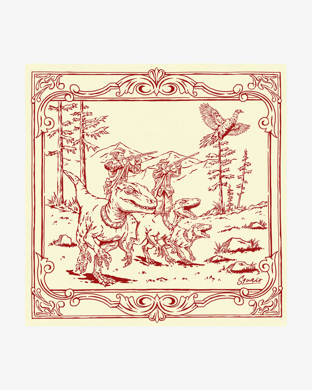 A HUNT BEFORE TIME | Antique Claret | 55 cm