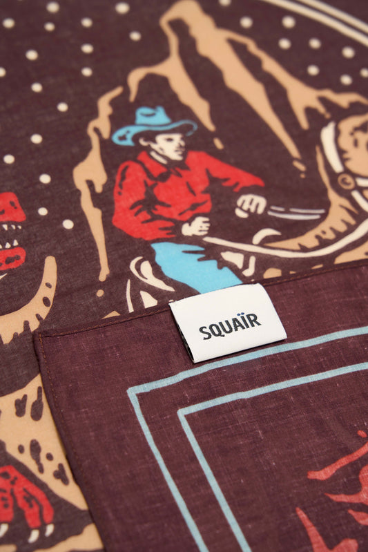 DUST AND THUNDER | Canyon Rust Cotton Bandana | 66×66 cm