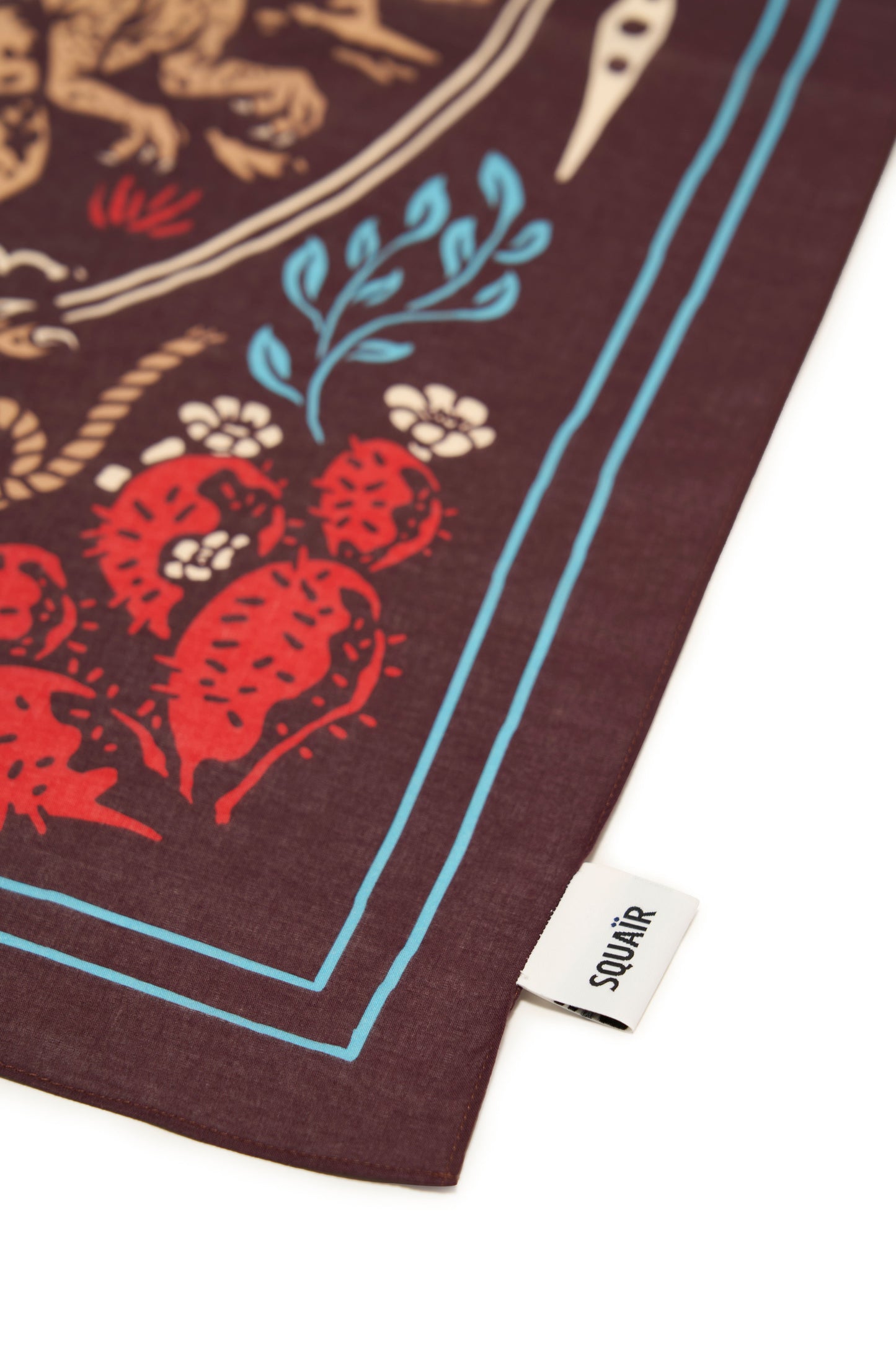 DUST AND THUNDER | Canyon Rust Cotton Bandana | 66×66 cm