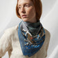 THE OLD LEVIATHAN | Ink Sea Cotton Bandana | 66×66 cm