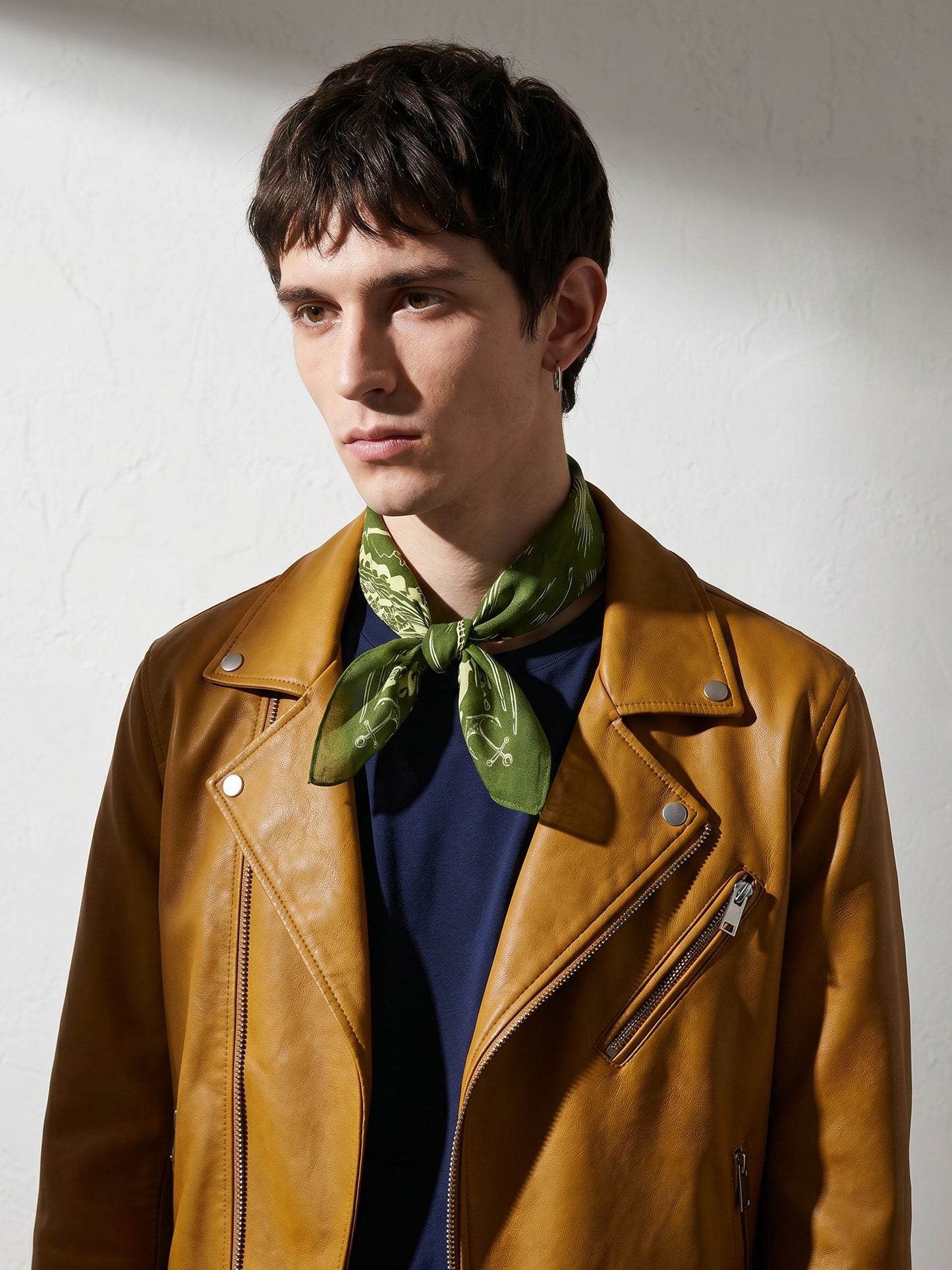 THE OLD LEVIATHAN | Nantucket Green Cotton Bandana | 55×55 cm