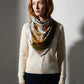 THE WOOD BETWEEN HOURS | Antique Brass Silk Twill Scarf | 88×88 cm