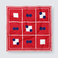 TRAME | Squaïr Red Silk Satin Scarf | 90×90 cm