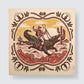 WESTERN FANGS | Chili Red Cotton Bandana | 66×66 cm