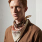 WESTERN FANGS | Chili Red Cotton Bandana | 66×66 cm